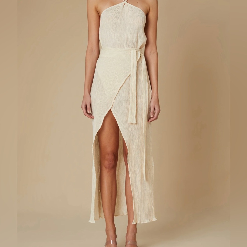 Savannah morrow cream neoma wrap skirt